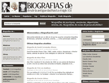 Tablet Screenshot of biografias10.com